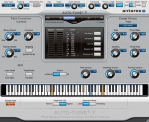 computer interface of an Antares Auto-Tune 7