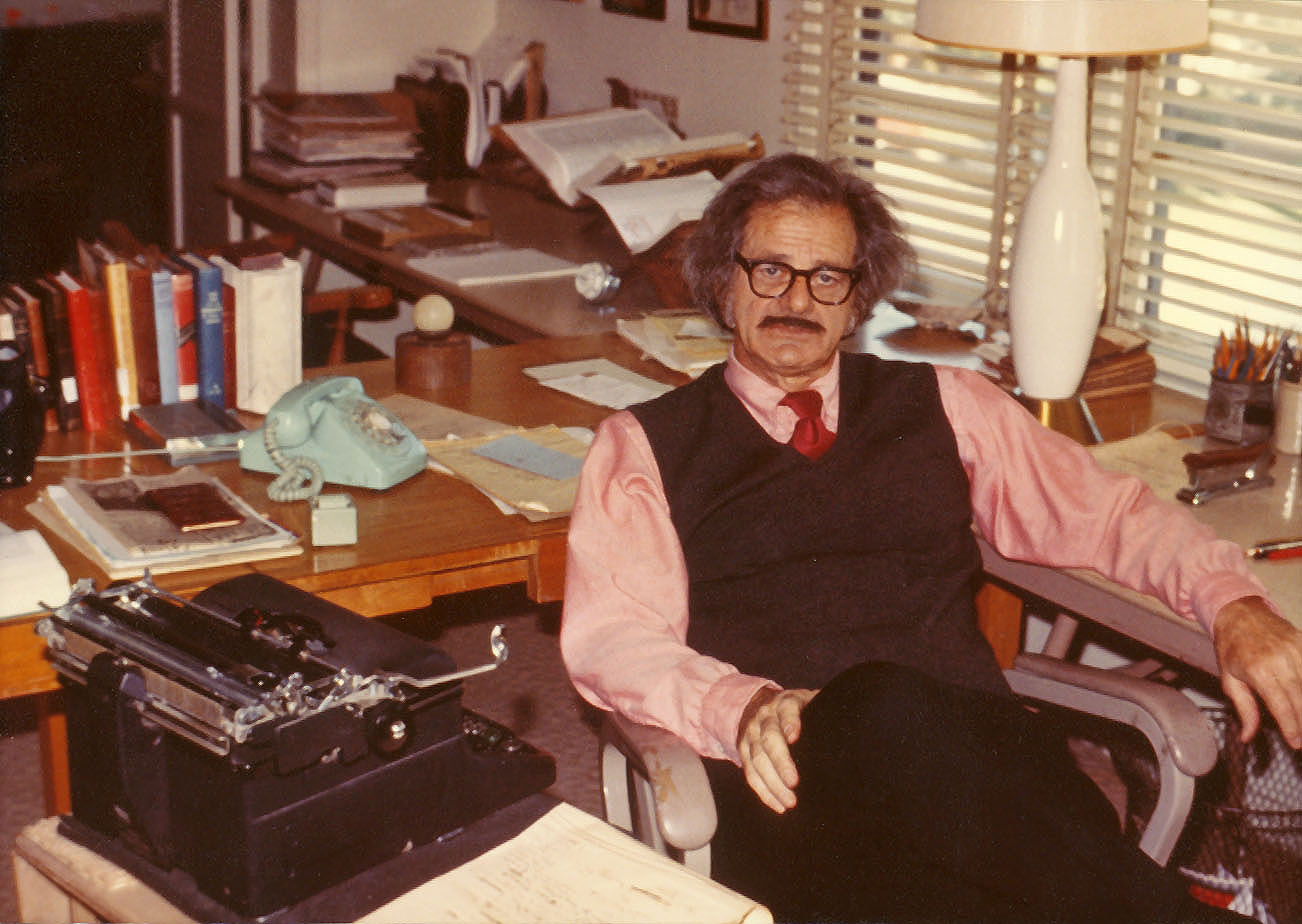 Norman Corwin in 1973 (Source: Arrowcatcher, Wikimedia Commons)