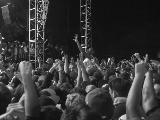 Tyler, the Creator crowdsurfing, image by flicker user choe.brandon