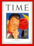 Fred Allen on the cover of Time, April 7, 1947. Art by Ernest Hamlin Baker.