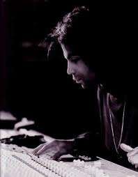 prince in recording studio