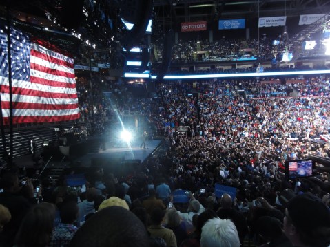 Jay-Z performs at Obama Pre-Election Rally 2012 in  Columbus, Ohio, w/ Bruce Springsteen, Image by Flickr User  Becker1999