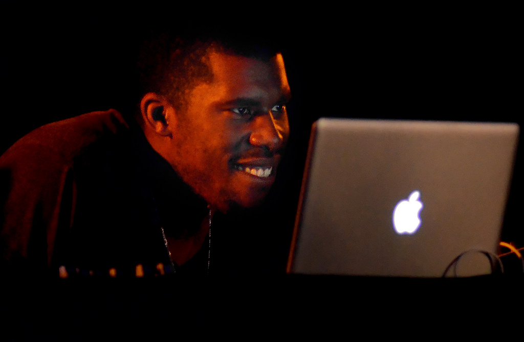 Flying Lotus and his Computer, Image by Flickr User jaswooduk
