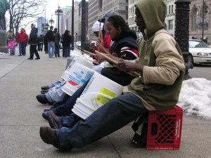 "Street Musicians, Chicago" by Flickr user Diana Schnuth, CC-BY-NC-2.0 
