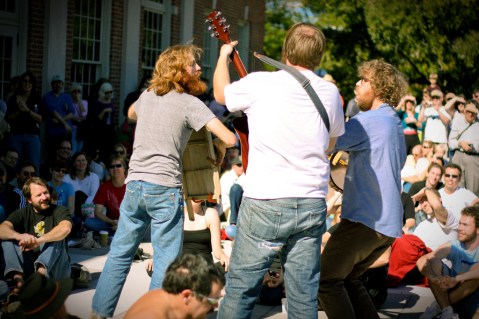 Megafaun serenades a Chapel Hill, North Carolina crowd, Image by Flickr user abbyladybug