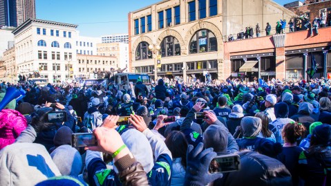 "Seahawks Parade" by Flickr user Michael Brunk, CC BY-NC-ND 2.0