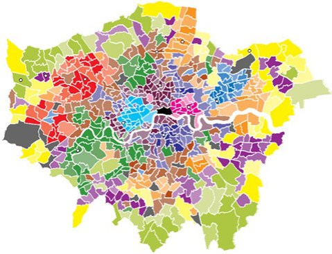 12 Tones of London uses a statistical analysis to select 12 out of London's 623 council wards (not counting the City of London) in the hope that their sound profiles can be generalised across relatively large swathes of the capital. It makes central to the investigation demographic factors such as class, ethnicity and age. 