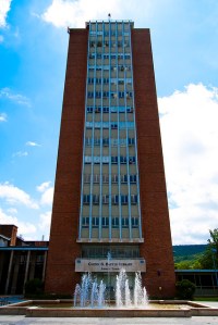 Bartle Library Tower, Binghamton University, Image by Flickr User johnwilliamsphd