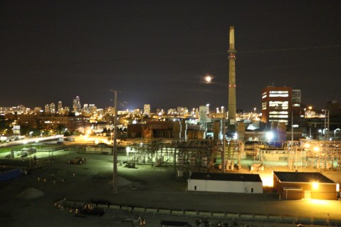 Power station across the parking lot from the Radius studio at MANA Contemporary, Chicago