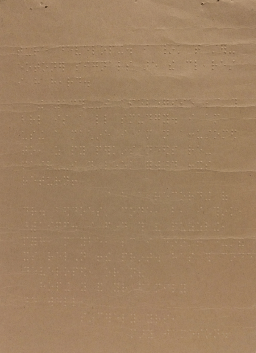 Scan of a braille letter from Jameson to Lauer.