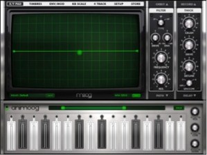 Animoog synthesis application