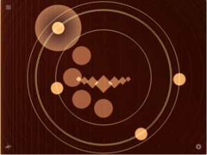 Still from Auria, a gesture based performance app