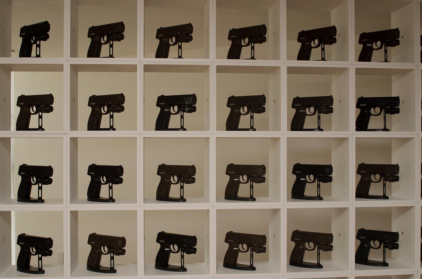 guns close up