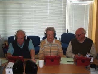 Participants working with their iPads, Photo by the author