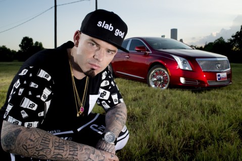 Paul Wall and the Houston Skyline, Photo by Mike Frost