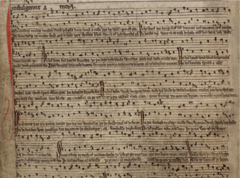 “Stabat Iuxta Christi Crucem.” London, British Library MS Arundel 248, f. 154v.