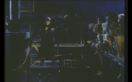 Paula Shephard Performing "Me & My Rhythm Box" in Liquid Sky