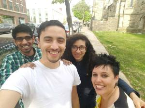 #Squadselfie (l-r): SO! interns Dhruv Sehgal, Daniel Santos, Michele Quiles and SO! Ed. in Chief J. Stoever