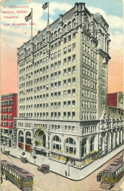 Vintage Postcard of Grauman's Million Dollar Theatre, Downtown Los Angeles, 