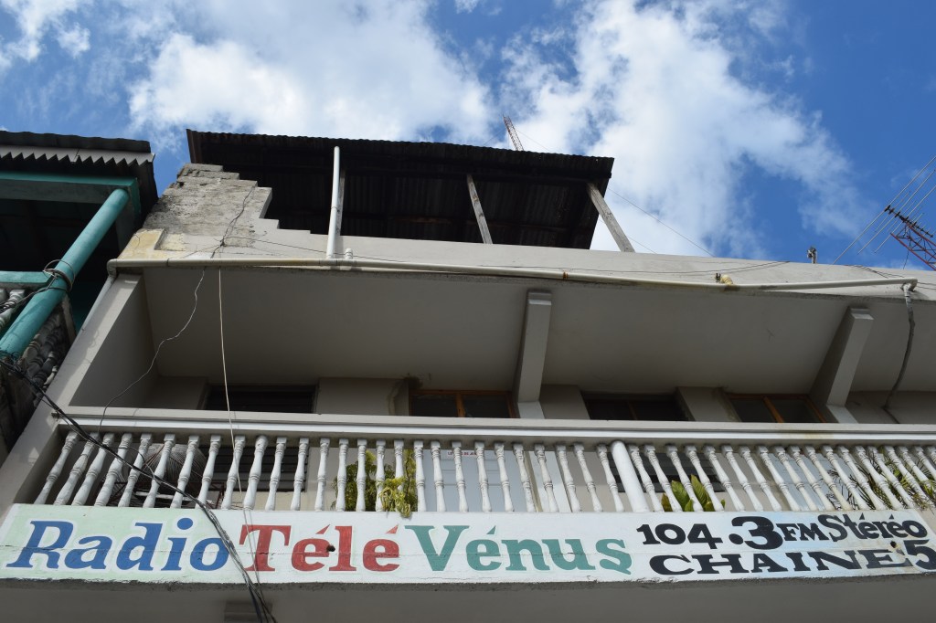 Radio Venus studio and its antenna