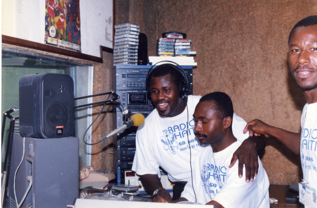 Broadcasting from Radio Haiti-Inter