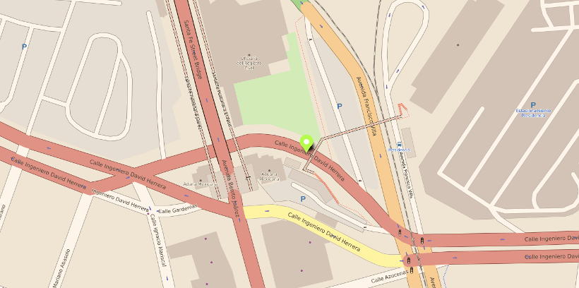 map of the area near the Paso del Nte. International Bridge