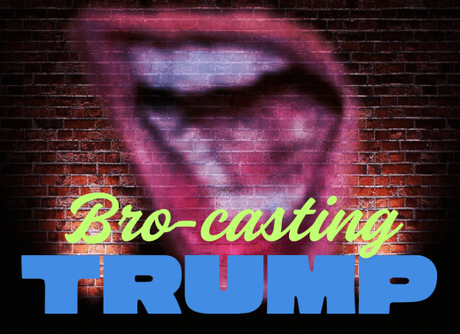 Spraypainted lips on a brick wall