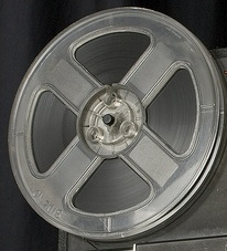 This is a close up of a reel of tape that Sounding Out! uses to signal the idea of "rewinding" to look at previous posts